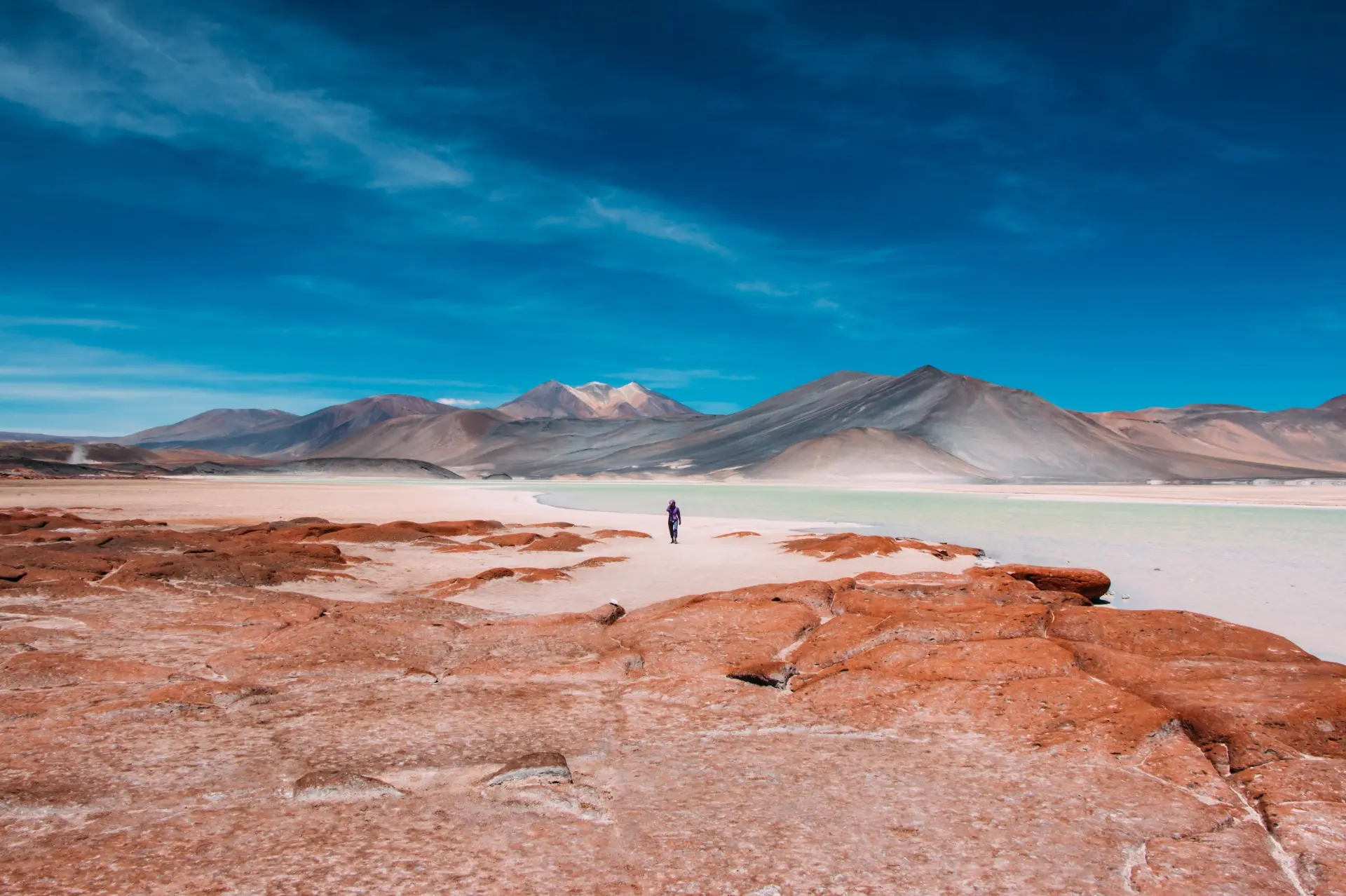 Atacama Desert Chile - salt flats and volcanoes for group tours